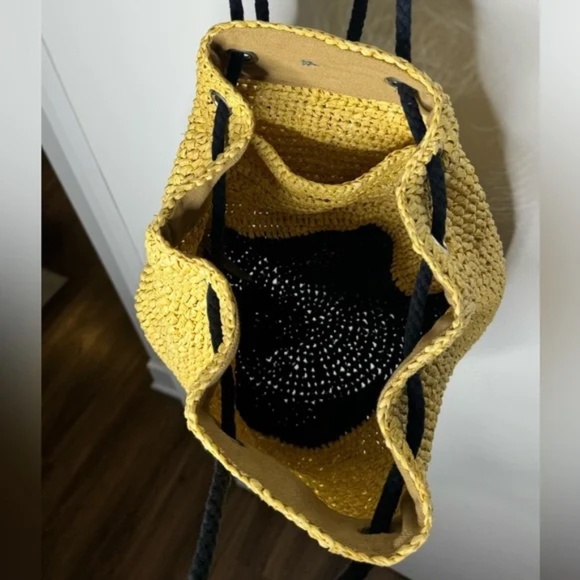 Free People | Hidden Paradise Straw Drawstring Backpack - Picture 6 of 8